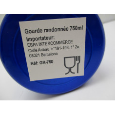 GOURDE DE RANDONNEES ALUMINIUM 750 ML