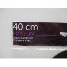 12 ARDOISE ADHESIVE POISSON 40 CM A 0.80€