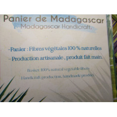 12 PANIERS DE PLAGE ADULTE ROND MADAGASCAR