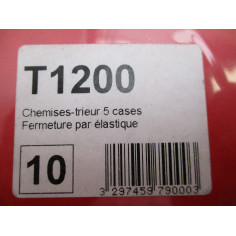 10 chemises trieur 5 cases