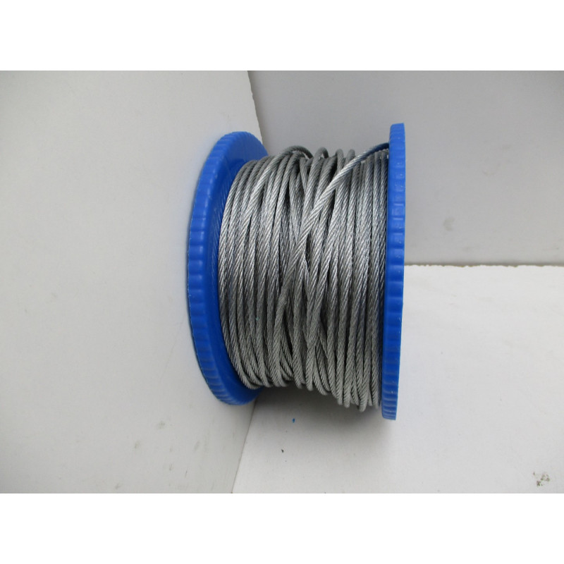 73 metres cable acier 4 mm a 0.80€