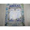 Coffret gel douche Sea Minerals 300 ml + lait corps Sea Minerals 300 ml + gant exfoliant