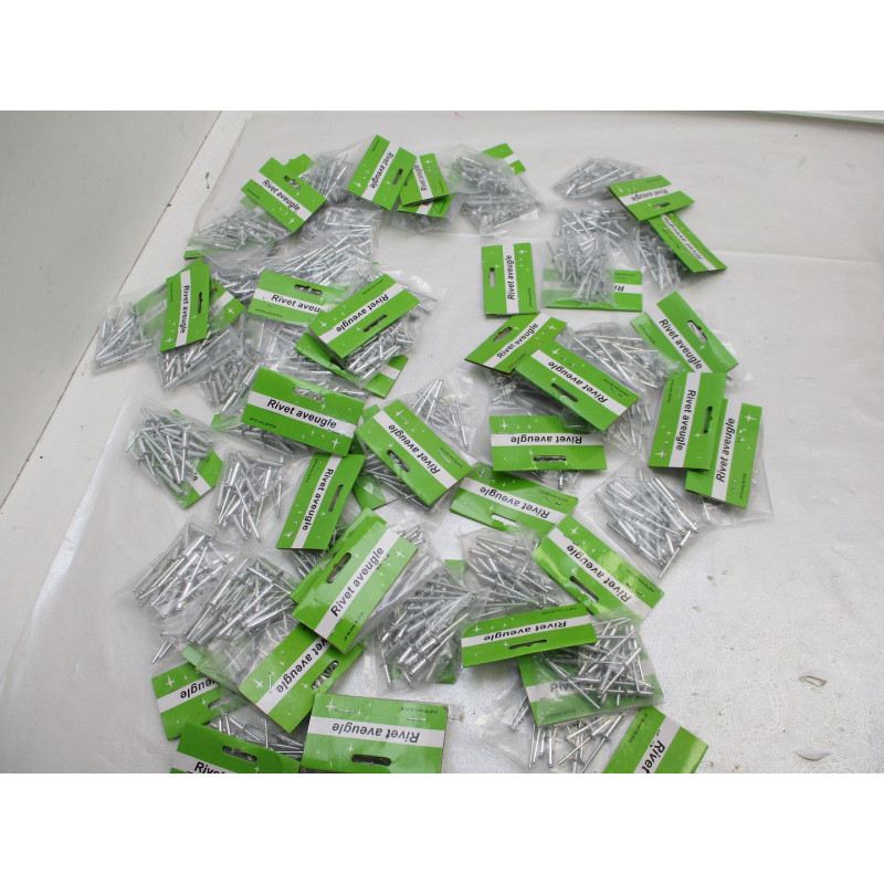 50 lots de 20 rivets aveugles a 0.25€