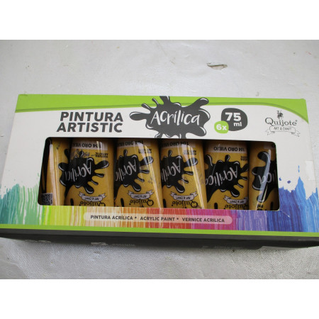 6 peintures acryliques 75ml