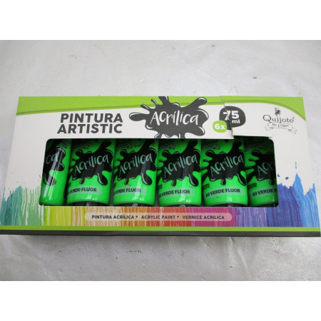 6 peintures acryliques 75ml