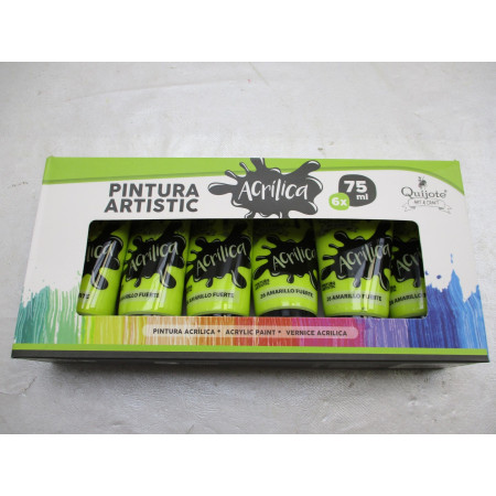 6 peintures acryliques 75ml