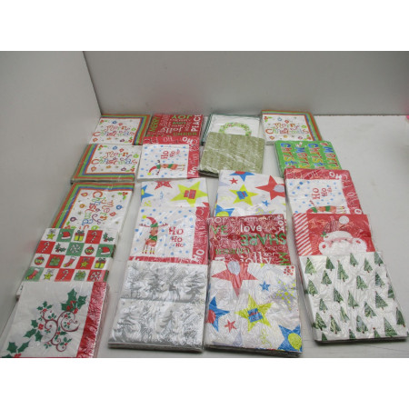 18 SETS DE 20 SERVIETTES NOEL 33X33CM 3 PLIS