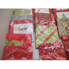 46 SETS DE 20 SERVIETTES NOEL 33X33CM 3 PLIS