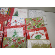 46 SETS DE 20 SERVIETTES NOEL 33X33CM 3 PLIS