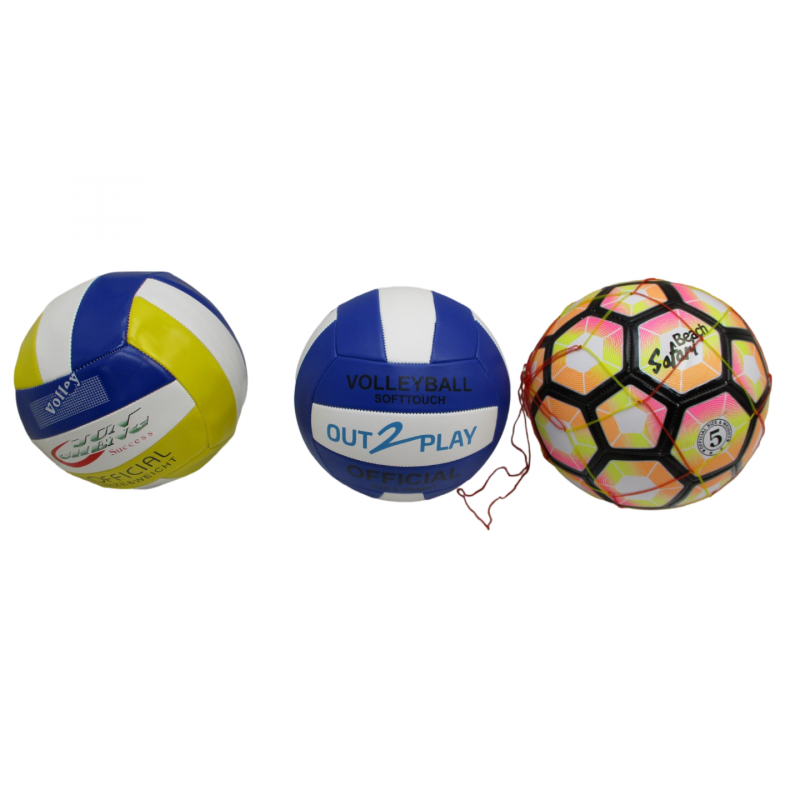 3 ballons de foot Ø25cm  a 7€