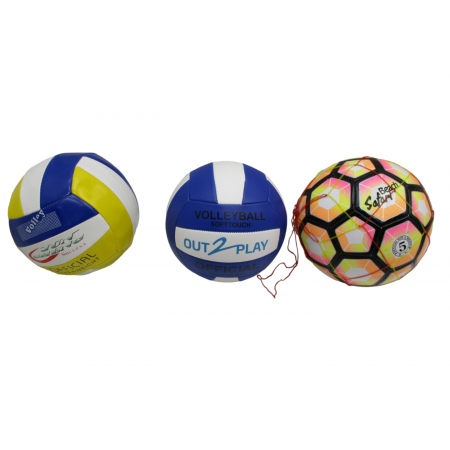 3 ballons de foot Ø25cm  a 7€