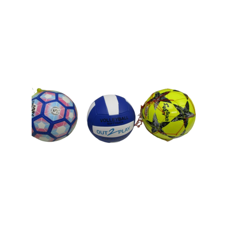 3 ballons de foot Ø25cm  a 7€