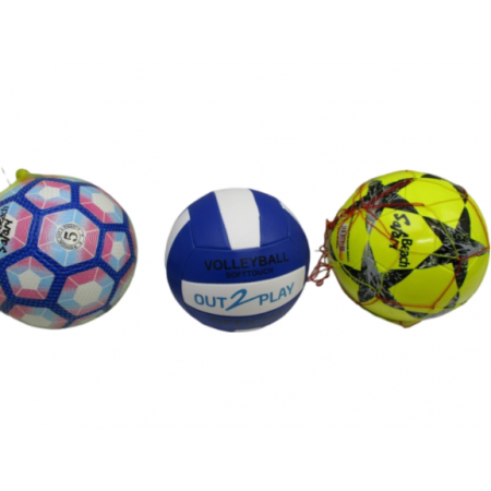 3 ballons de foot Ø25cm  a 7€