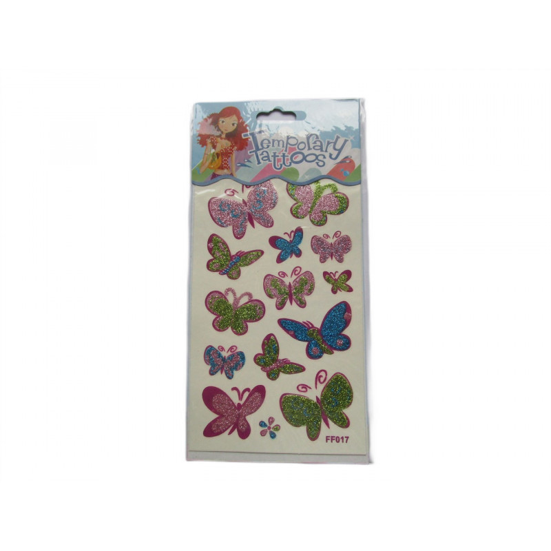 12 FEUILLES TATOUAGE DE 14 MOTIFS SOIT 0.15€ LA FEUILLE