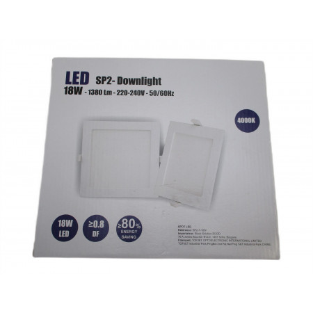 Spot led 18w 220-240v 220x220cm epais27mm