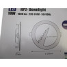 Spot led 18w 220-240v  Ø220cm  epais27mm