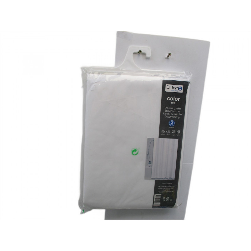 RIDEAU DE DOUCHE 180X200 OURLET LESTE