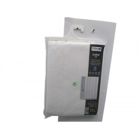RIDEAU DE DOUCHE 180X200 OURLET LESTE