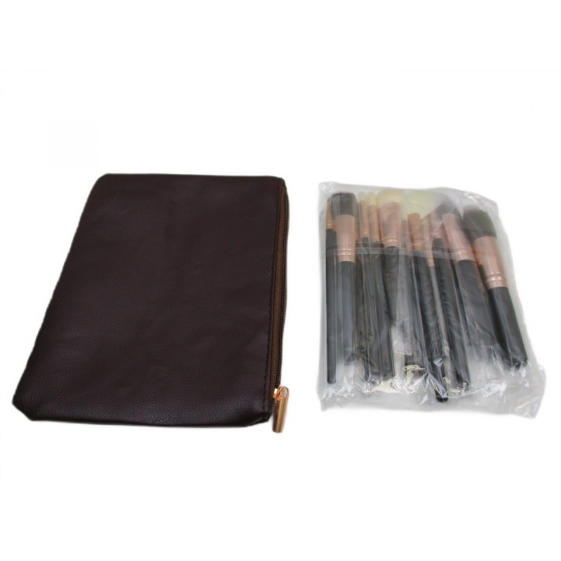 TROUSSE DE MAQUILLAGE AVEC 15 PINCEAUX