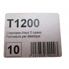 10 chemises trieur 5 cases