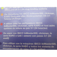 50 reliures ibico bleu