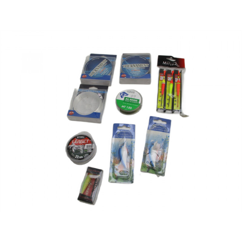 9 articles de peche a 0.80€