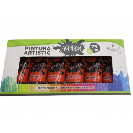 6 peintures acryliques 75ml