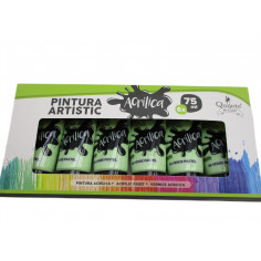 6 peintures acryliques 75ml