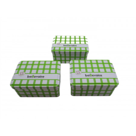3 boites metal 12x9 haut6 cm