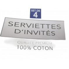 4 serviettes d invites