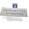 4 serviettes d invites
