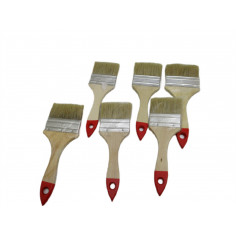 6 pinceaux plat