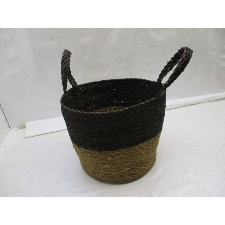 12 Paniers jonc de mer Ø28 haut 25 cm