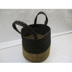 12 Paniers jonc de mer Ø28 haut 25 cm