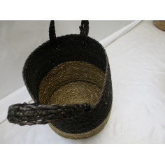 12 Paniers jonc de mer Ø28 haut 25 cm