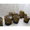 11 cache pots jonc de mer Ø20 haut 20 cm