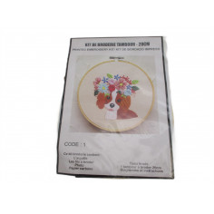 Kit de broderie tambour 20 cm