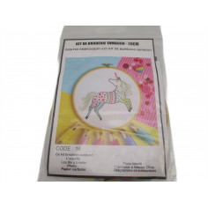 Kit de broderie tambour 20 cm