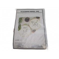 Kit de broderie tambour 20 cm