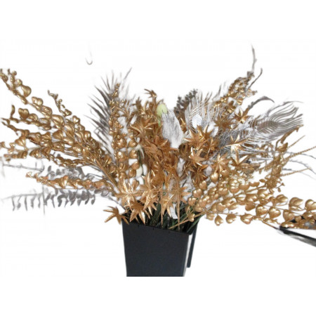 52 fleurs artificielle + pot