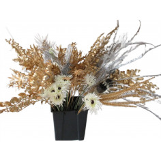 52 fleurs artificielle + pot