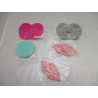 5 Tapis de nettoyage pour pinceaux de maquillage