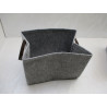 2 Paniers de rangement en feutre portable   34x22 h25 cm