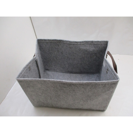 2 Paniers de rangement en feutre portable  40x26xh27cm