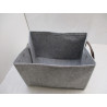 2 Paniers de rangement en feutre portable  40x26xh27cm