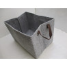 2 Paniers de rangement en feutre portable  40x26xh27cm