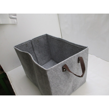 2 Paniers de rangement en feutre portable 47x30 h31cm