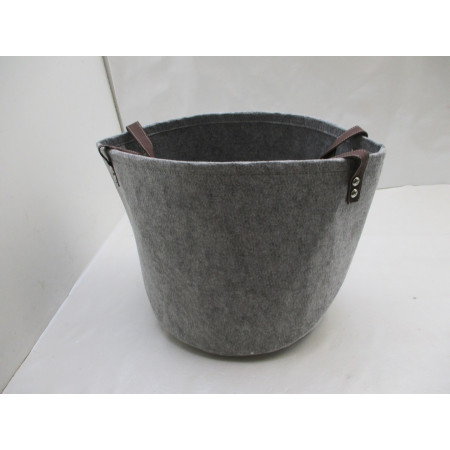 3 Paniers de rangement en feutre portable h27 Ø29cm