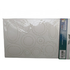 7 Blisters de 2 cartons autocollants creative