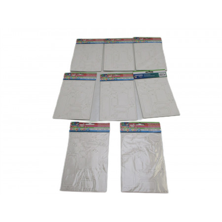 8 Blisters de 2 cartons autocollants creative